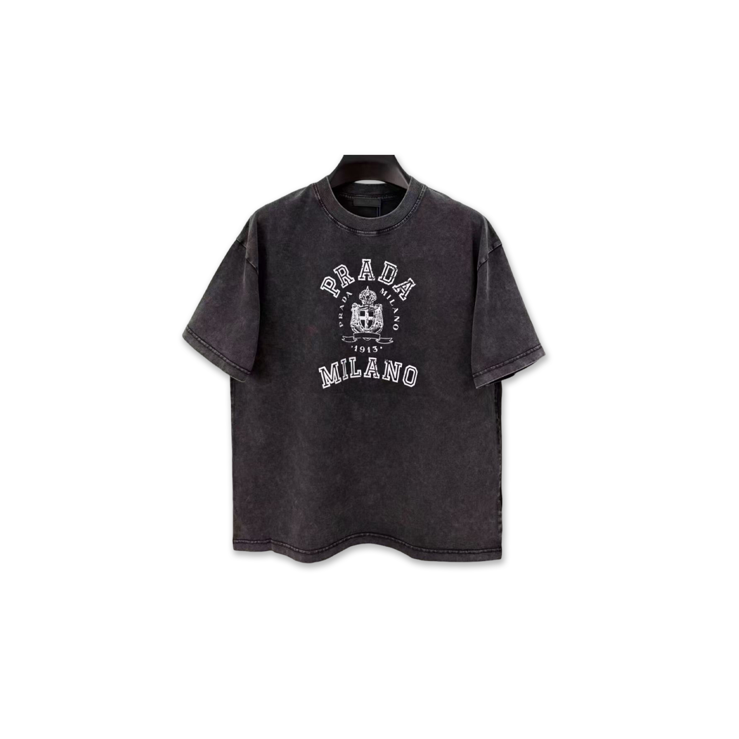 PRADA PRINTED JERSEY T-SHIRT
